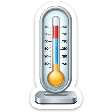 Medical Thermometer for measuring people's temperature  sticker