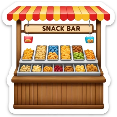 snack bar sticker