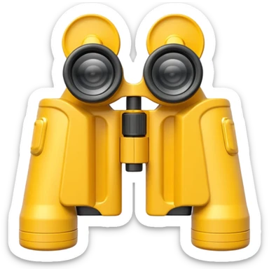 Yellow Binoculars sticker