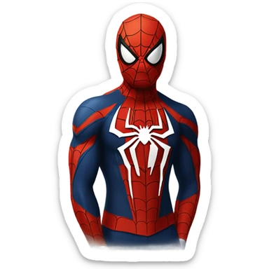 spiderman black venimos sticker