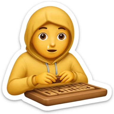 Une personne entraîne de faire caca sticker