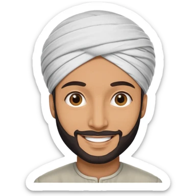 Muslim men wearing turbans sticker