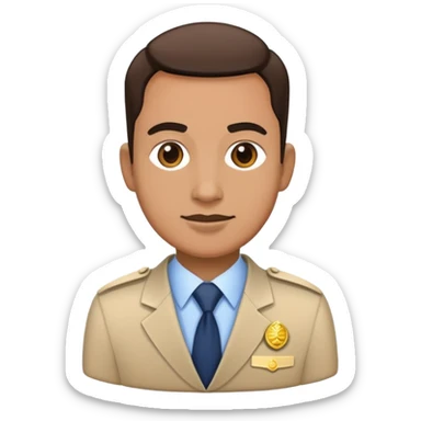 government official with digital technology at regional level sticker