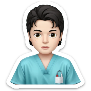 Micheal Jackson on the Surgery table sticker