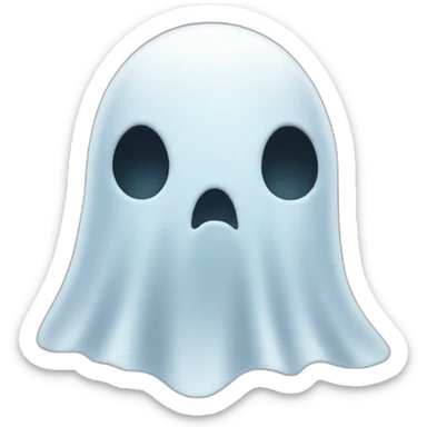 Ghost face sticker