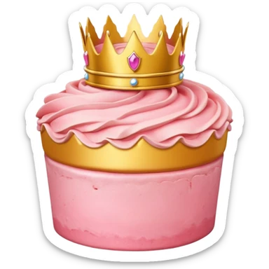 Princess peach cake sticker
