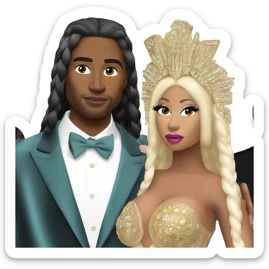 Nicki Minaj met gala 2024 sticker
