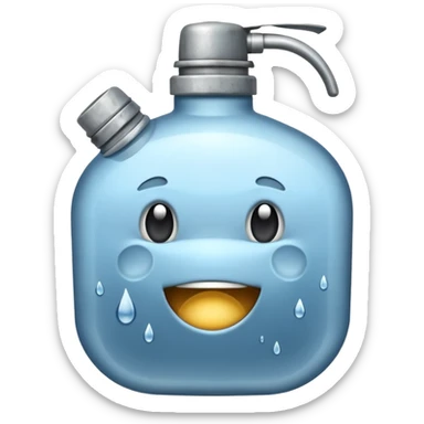 Camp Essentials, canteen,negative:character. sticker