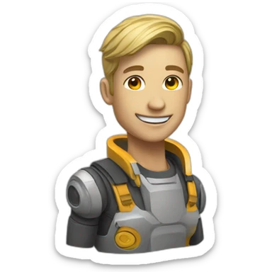 a virtual human trading bot wink sticker