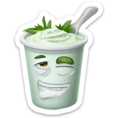 Tzatziki sauce sticker