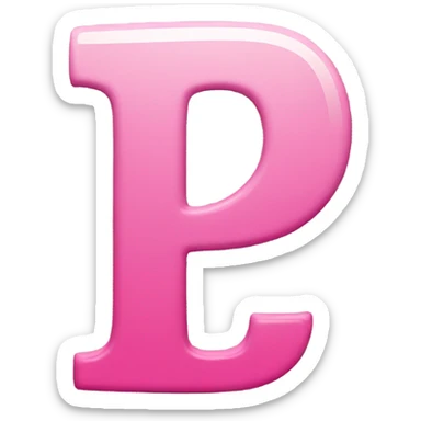 Pinterest pink logo p sticker