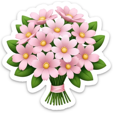 pale pink flower bouquet 🌸 sticker