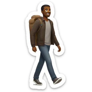 Walk men sticker