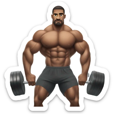 Ham at the gym  sticker