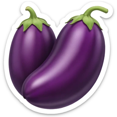 Eggplant  sticker