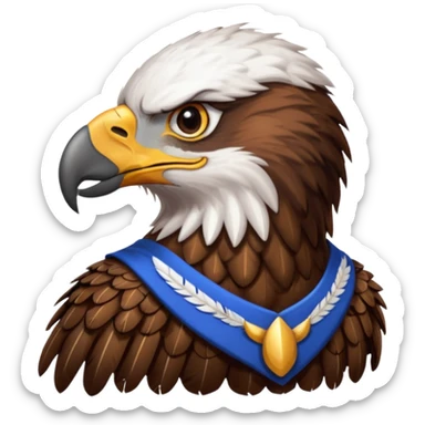 eagle with shirt sticker