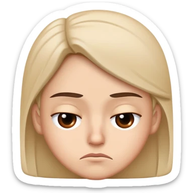 Annoyed side eye sticker