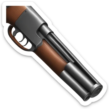 Double barreled shotgun￼ sticker