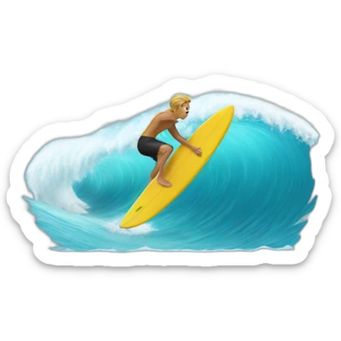surfing sticker