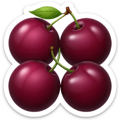 black cherry sticker