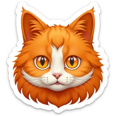 Cat with star eyes sticker