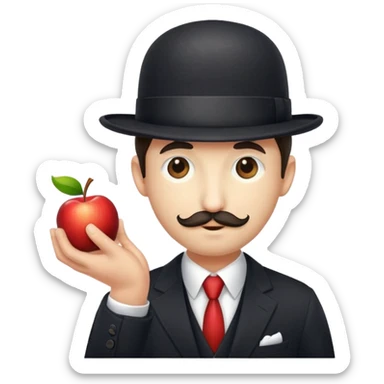 Magritte “the son of man”  sticker