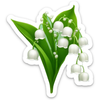 lily of the valley sticker
