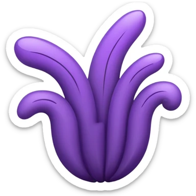UBE root, simplified and bold, clean lines, looks like a brand logo sticker