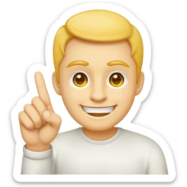 classic yellow face with a mischievous grin holding up the middle finger sticker
