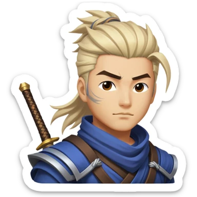 yasuo from league of legends sticker