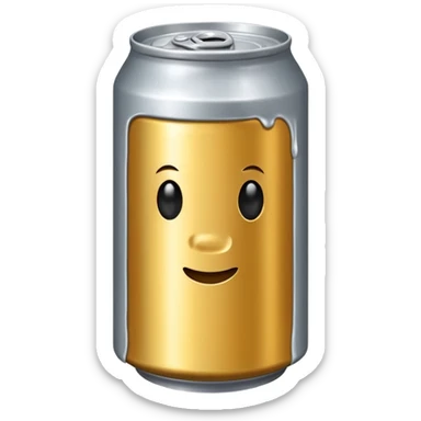 Un fut métallique de bière sticker