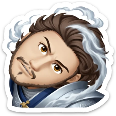 Moonlit Samurai sticker