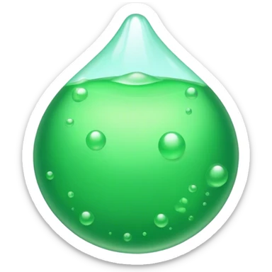 alchemy green position bubbling sticker