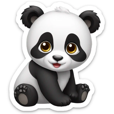 baby panda sticker