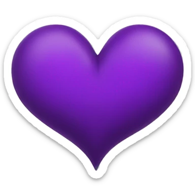 Corazon morado abrazo sticker