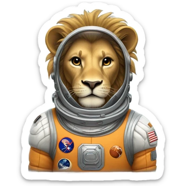 Lion astronaut  sticker