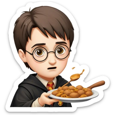harry potter starting a food fight sticker