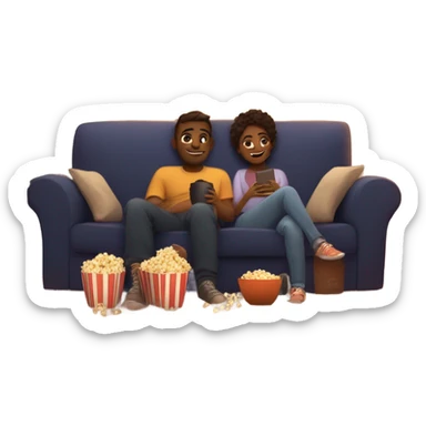 Beats watching a movie  sticker