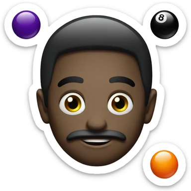 patel purple eight ball sticker