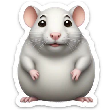 Really fat rat sticker