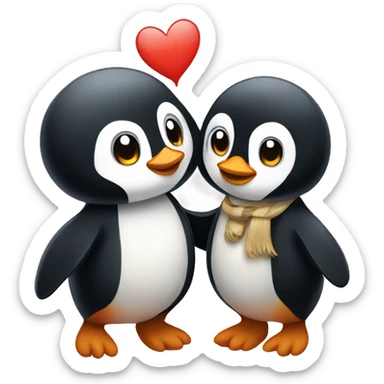 penguin romance sticker