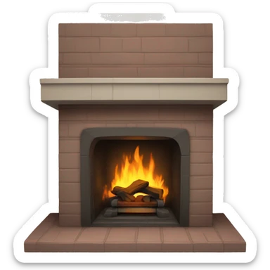 Fireplace  sticker