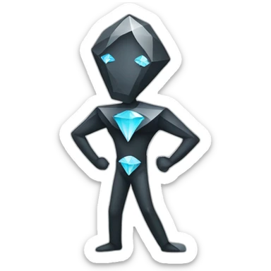 diamond stickman sticker