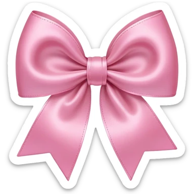 Pink aesthetic bow ￼ sticker
