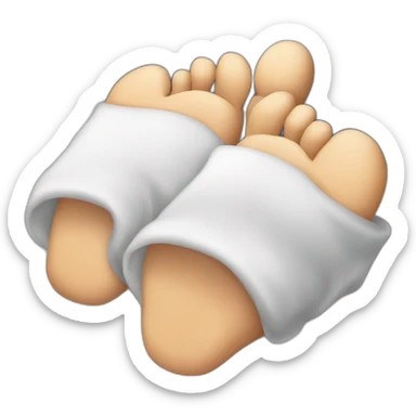 Sleepy Snoring Feet sticker