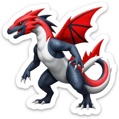 Salandit-Garchomp-Absol-Zangoose-Fusion (full body) sticker