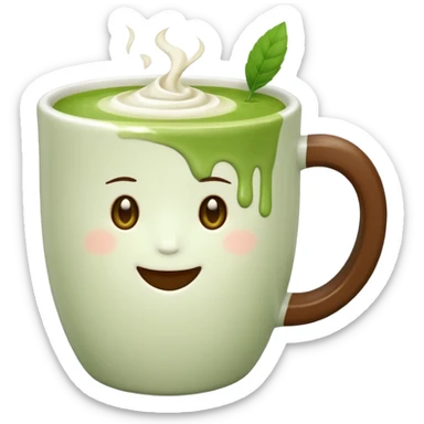 Matcha latte  sticker