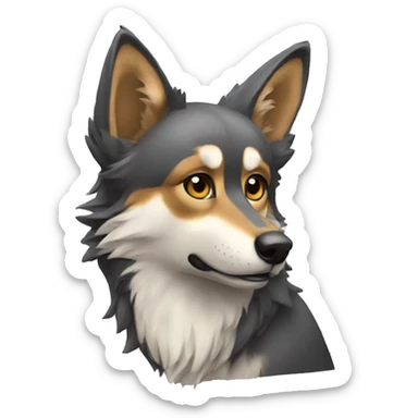 Un loup-papillon  sticker