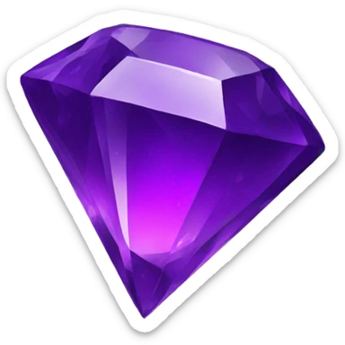 purple gemstone sticker