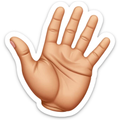 make a hand pinching sticker